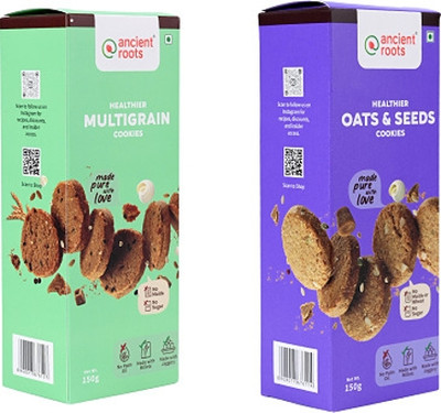 Ancient Roots Multigrain and Oats & Seeds Cookies Biscuit(2 x 150 g)