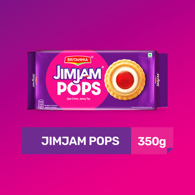 BRITANNIA Jim Pops Jam Biscuit(350 g)