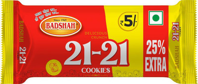 BADSHAH MILK RUSK 21-21 Cookies Biscuits Perfect for Snacking Ideal for Tea Time Combo Pack of 36 Cookies Biscuit(36 x 37.5 g)