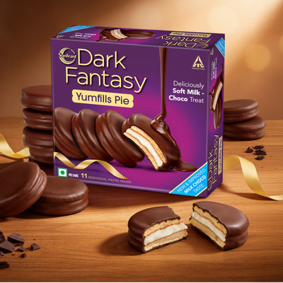 Sunfeast Dark Fantasy Yumfills Cookie Cake Biscuit(242 g)