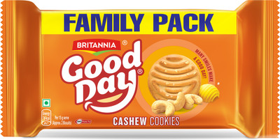 BRITANNIA Good Day Cashew Family Pack Cookies Biscuit(5 x 120 g)