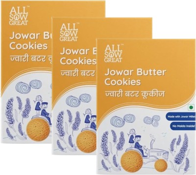 all sow great Butter Cookies Made With Jowar Millet Flour Cookies Biscuit(3 x 200 g)