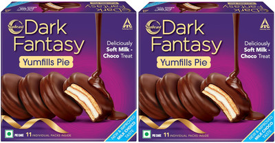 Sunfeast DARK FANTASY YUMMYPIE FILLS Cookies Biscuit(2 x 121 g)