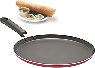 Redific non stick dosa tawa pan non induction 3 layer coating 2.6 mm thick 28 cm Non-Stick Coated Cookware Set(PTFE (Non-stick), Aluminium, 1 - Piece)