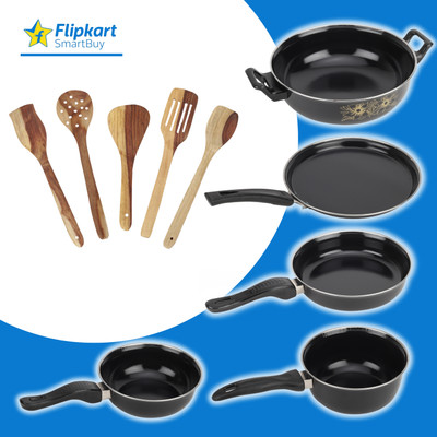 cookpro Induction Bottom Non-Stick Coated Cookware Set(Cast Iron, PTFE (Non-stick), 10 - Piece)