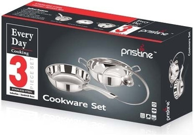 PRISTINE Induction Bottom Cookware Set(Stainless Steel, 2 - Piece)