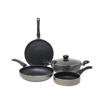 Kreme 4pcs Combo Non-Stick Coated Cookware Set(Aluminium, 4 - Piece)