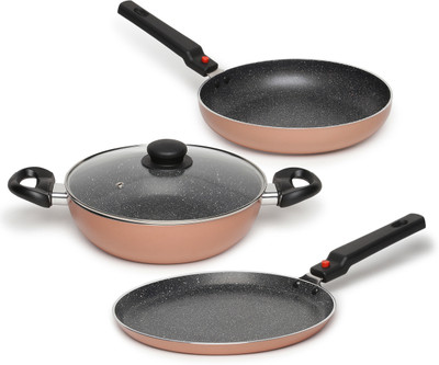 Prestige Festival Pack - Build Your Kitchen Induction Bottom Non-Stick Coated Cookware Set(Aluminium, 3 - Piece)