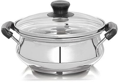 Flipkart SmartBuy Induction Bottom Non-Stick Coated Cookware Set(Stainless Steel, 3 - Piece)