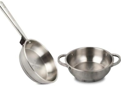 Femora Induction Bottom Non-Stick Coated Cookware Set(Stainless Steel, 2 - Piece)