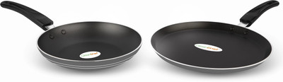 Greenchef Duo Pack (Grey) Non-Stick Coated Cookware Set(PTFE (Non-stick), 2 - Piece)