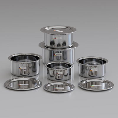 Vigneshgenix Cookware Set(Stainless Steel, 5 - Piece)