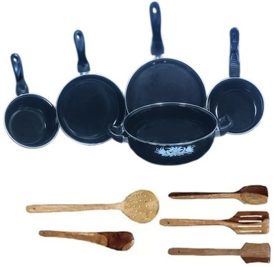 DOXMO Induction Bottom Non-Stick Coated Cookware Set(Ceramic, 10 - Piece)