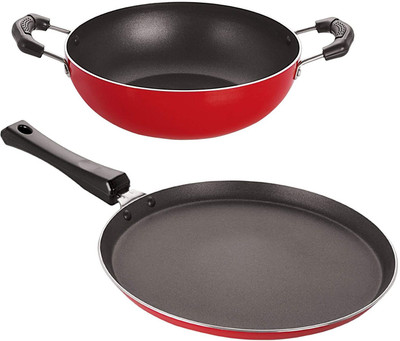NIRLON Non-Stick Coated Cookware Set(PTFE (Non-stick), Aluminium, 2 - Piece)