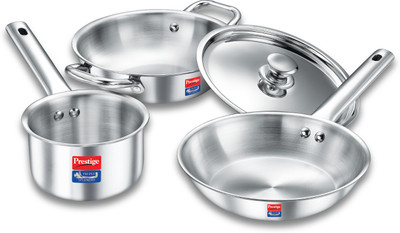 Prestige Triply Splendid BYK Induction Bottom Cookware Set(Triply, 4 - Piece)