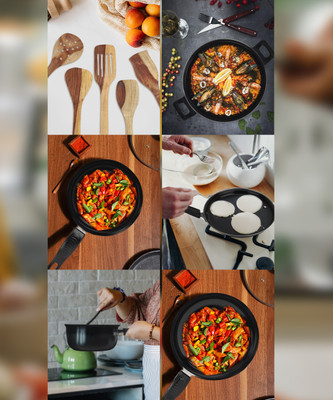 cookpro Induction Bottom Non-Stick Coated Cookware Set(Hard Anodised, 10 - Piece)