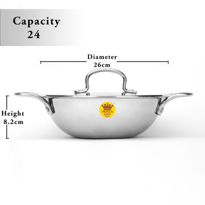 PRINCE Induction Bottom Non-Stick Coated Cookware Set(Triply, 1 - Piece)