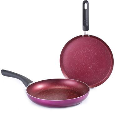 WONDERCHEF Bandhan Induction Bottom Non-Stick Coated Cookware Set(Aluminium, 2 - Piece)