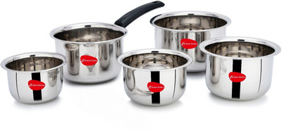 Klassi Kichen Induction Bottom Cookware Set(Stainless Steel, 5 - Piece)
