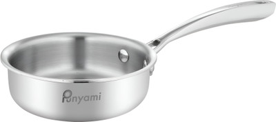 Punyami Triply Stainless Steel Tadka Pan Strong & Long Lasting Kitchen Cookware Induction Bottom Cookware Set(Stainless Steel, 1 - Piece)