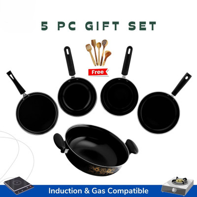 cookpro 10pcs_cookeware _sets_with spatuala (without lid) Cookware Set(Aluminium, 10 - Piece)