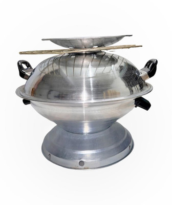 Rudra Enterprises Tandoor Bati Maker Baking Oven, Induction Bottom Non-Stick Coated Cookware Set(Aluminium, 1 - Piece)