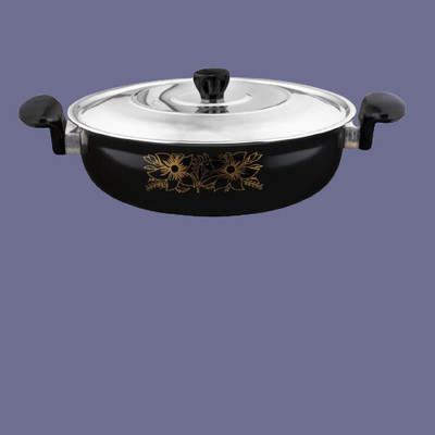 cookpro NEW-LID+KARAHIII_26GUAGE, Induction Bottom Non-Stick Coated Cookware Set(Cast Iron, 1 - Piece)