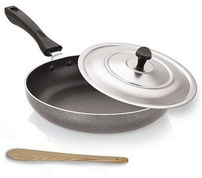 NARV Fry Pan with Soft Touch Handle, Granite Finish for Perfect Cooking Paratha K1 Non-Stick Coated Cookware Set(Aluminium, 1 - Piece)