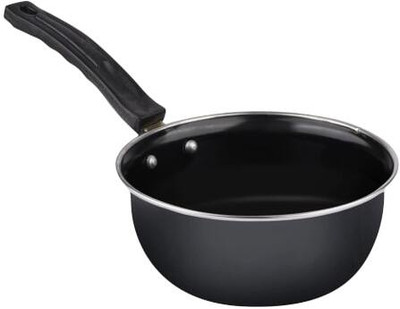 cookpro Non Stick Sauce Pan Induction & Gas Compatible 16 Cm Diameter 0.7 L(Black) 1 Pcs Induction Bottom Non-Stick Coated Cookware Set(Cast Iron, 1 - Piece)