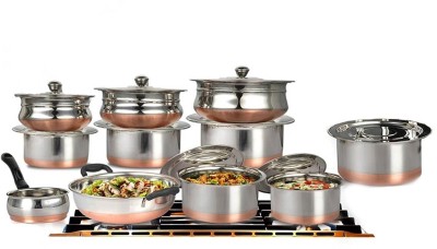 Klassi Kichen cookware - 20pc Induction Bottom Cookware Set(Stainless Steel, 20 - Piece)