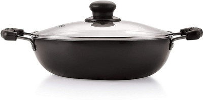 NIRLON IND_Range_DKD26 Kadhai 26 cm diameter with Lid 3.6 L capacity(Aluminium, Non-stick, Induction Bottom)