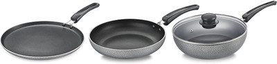 Prestige Omega Select Plus IB Combo Pack Induction Bottom Non-Stick Coated Cookware Set(Aluminium, 3 - Piece)