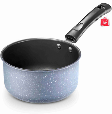 LAZYwindow Superior Quality Nonstick Sauce Pan 16 cm diameter 0.5 L capacity(Hard Anodised, Non-stick, Induction Bottom)