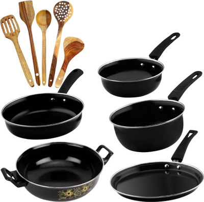 cookpro Induction Bottom Non-Stick Coated Cookware Set(Cast Iron, 10 - Piece)