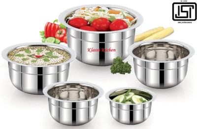 Klassi Kichen Induction Bottom Cookware Set(Stainless Steel, 5 - Piece)
