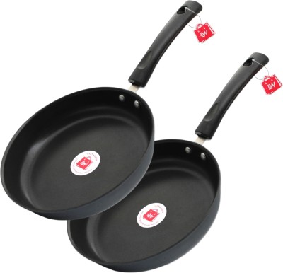 LAZYwindow Premium Quality Nonstick Fry Pan + Surprise Gift Induction Bottom Non-Stick Coated Cookware Set(Hard Anodised, 2 - Piece)