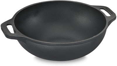 Urbanfix Premium Cast Iron Kadai 9 Inch/25 Cm Cookware Set(Cast Iron, 1 - Piece)