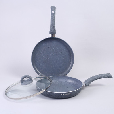 WONDERCHEF Granite Induction Bottom Non-Stick Coated Cookware Set(Aluminium, 2 - Piece)