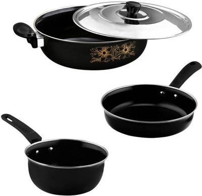 cookpro Deluxe Quality First Time In India Induction Bottom Non-Stick Coated Cookware Set(Aluminium, 1 - Piece)
