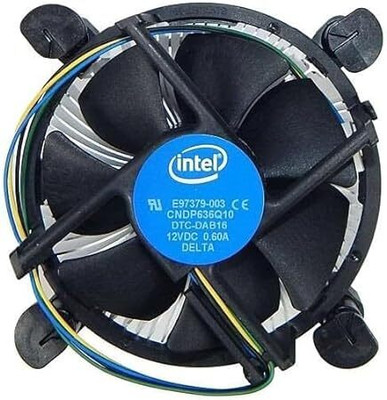 SRJ Processor Cooling Fan for i3/i5/i7 LGA115x CPU Fan Cooler(Black)