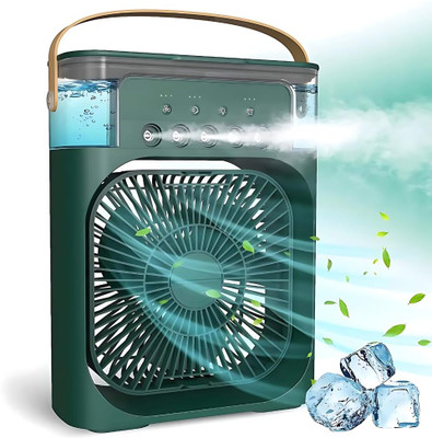 RECTITUDE Small Personal Air Cooler Quiet AC Portable Mini Computer Cooling Fan USB Powered 1/2/3H Timer, 3 Speed USB Fan(Black)