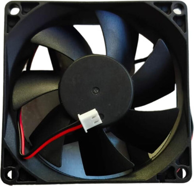 TNA2Z ELECTRONICS 12v Brushless 3Inch DC Cooling Fan for Pc Case,CPU Cooler, 2pcs, Black (80X80)mm Cooling Fan Cabinet Cooler(Black)
