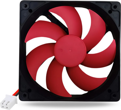 Octec 12V Brushless DC Fan Cooling 1600 RPM 7-Blade 120 x 120 x 25mm PC Cooling Fan All in one Cooler(Red)