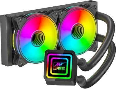 Ant Esports ICE Infinite 240 ARGB 240mm ARGB with Infinity Mirror Liquid AIO Cooler(Black)