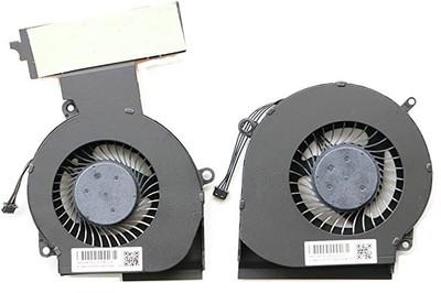 FYONLI Laptop Cooling Fan for HP Omen 15-DC, 15T-DC Series CPU & GPU (Pair/4pin) Cooler(Black)