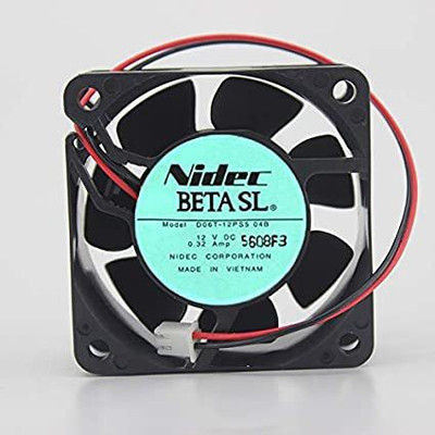 zero defect NIDEC D06T-12PS5-04B 12V 0.32A Cooling Fan for 60x60x25mm 2-Wire Cooler(Black)