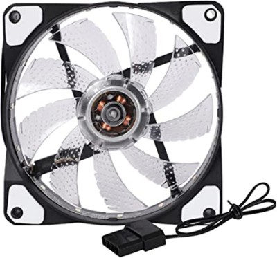 Ranz RZ 121 RGB Cooler Case Fan For PC 1200 RPM , RGB Gaming PC Fan Cooler(Multicolor)