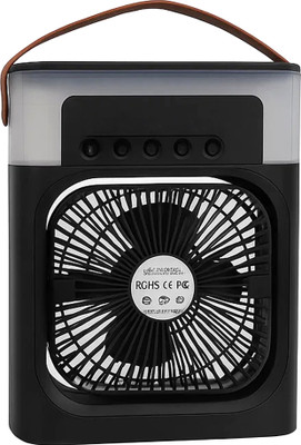 Casaquin Ac Mini Cooler Fan for Room Cooling Portable USB 3-Mode Aroma Diffuser Function Cooler(Black)