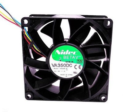 zero defect ( V35208-35 ) Size 92x92x38mm DC12V 1.1A Cooling fan Cooler(Black)