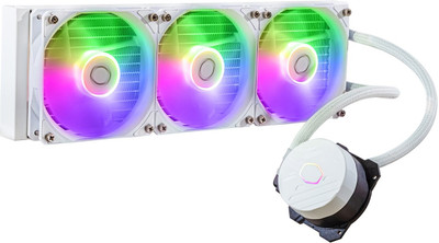COOLER MASTER ML360L Core CPU Liquid Cooler Gen S Dual Chamber Pump Liquid Cooling Cabinet Cooler(White)